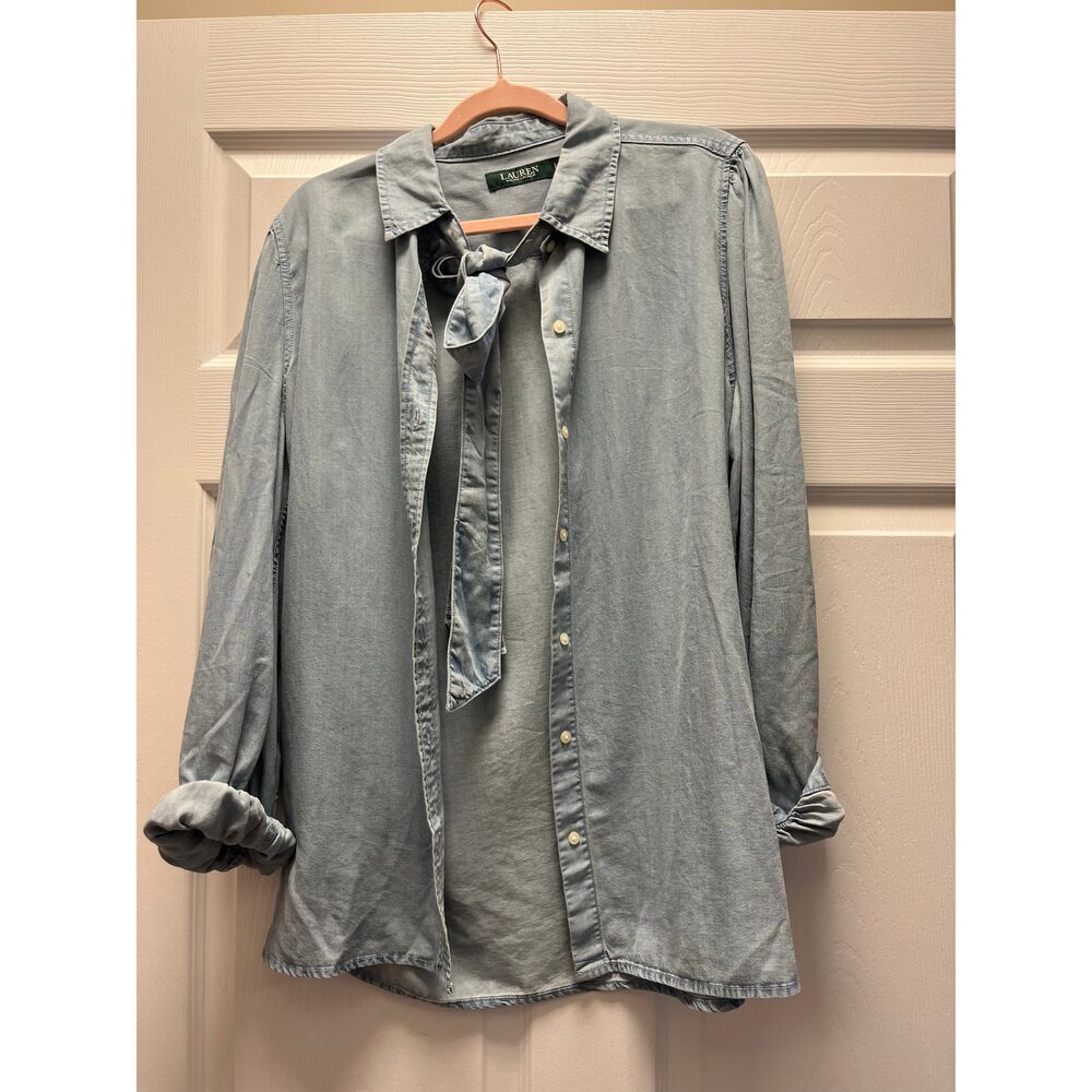 Ralph Lauren Denim Blouse Sz L​
